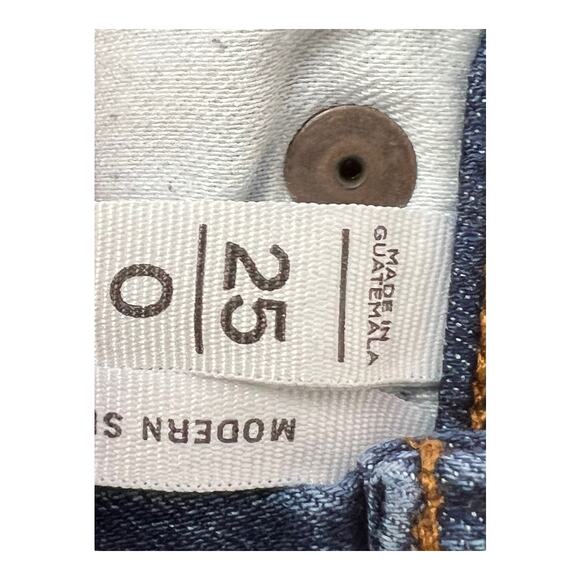 LOFT Modern Skinny Jeans sz 25 0 Womens XS Distressed - Picture 5 of 7